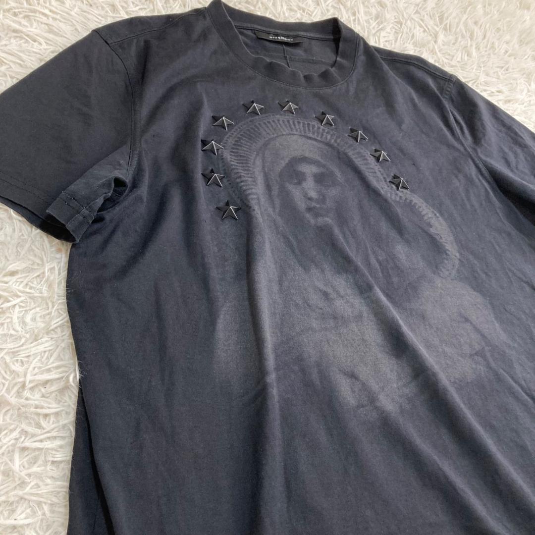 15251✨ ジバンシー マリア スタッズ Tシャツ 黒 M コットン