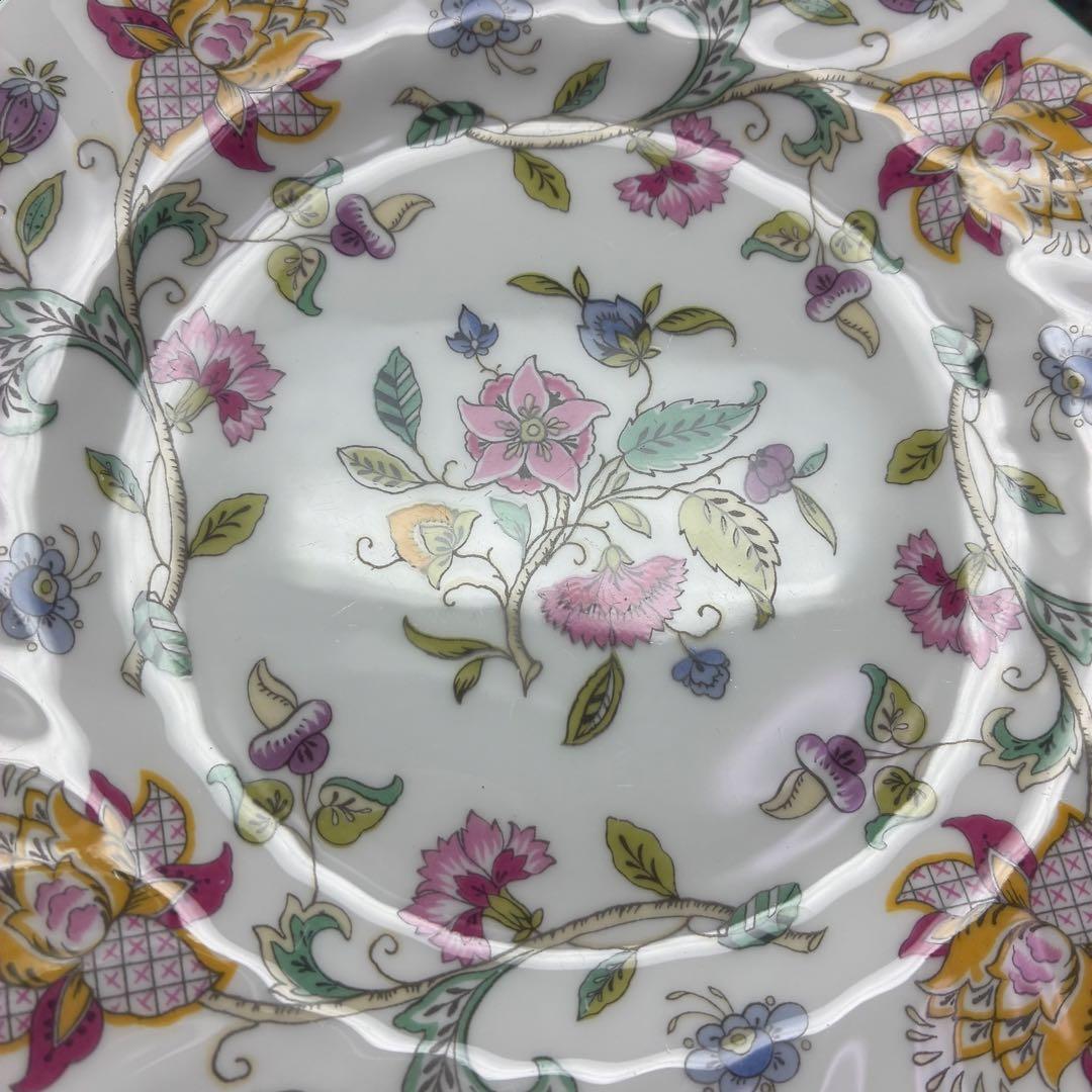 ミントン　ハドンホール　ケーキ皿　グリーン　5枚セット