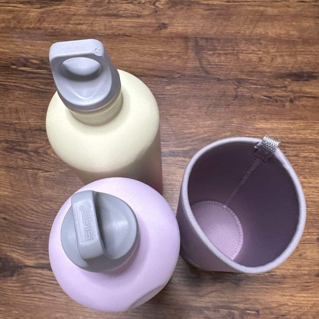 ホットヨガLAVA SIGG 水素ボトル2本・ゴムバンド・カバー・専用バッグ