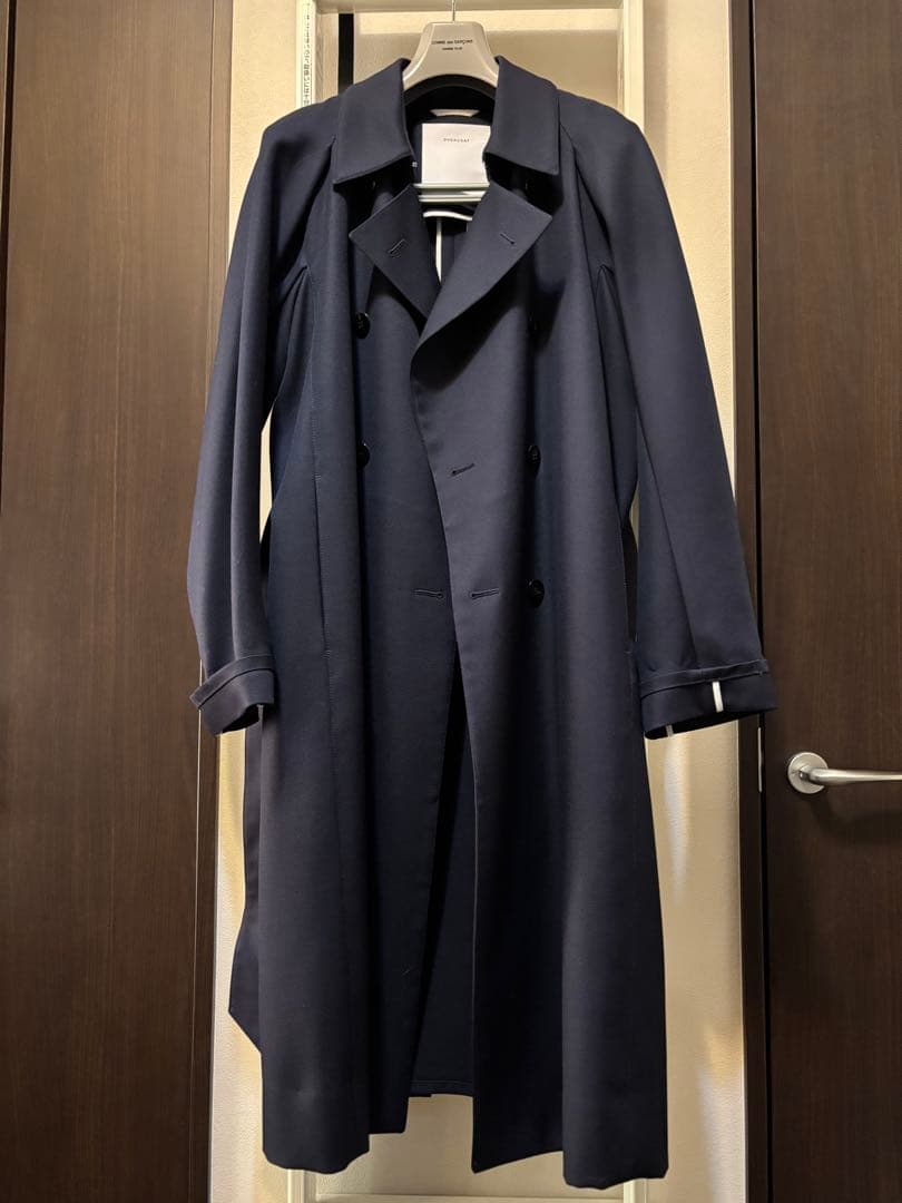 極美品 Overcoat トレンチコート ネイビー 1 Oomaru 大丸