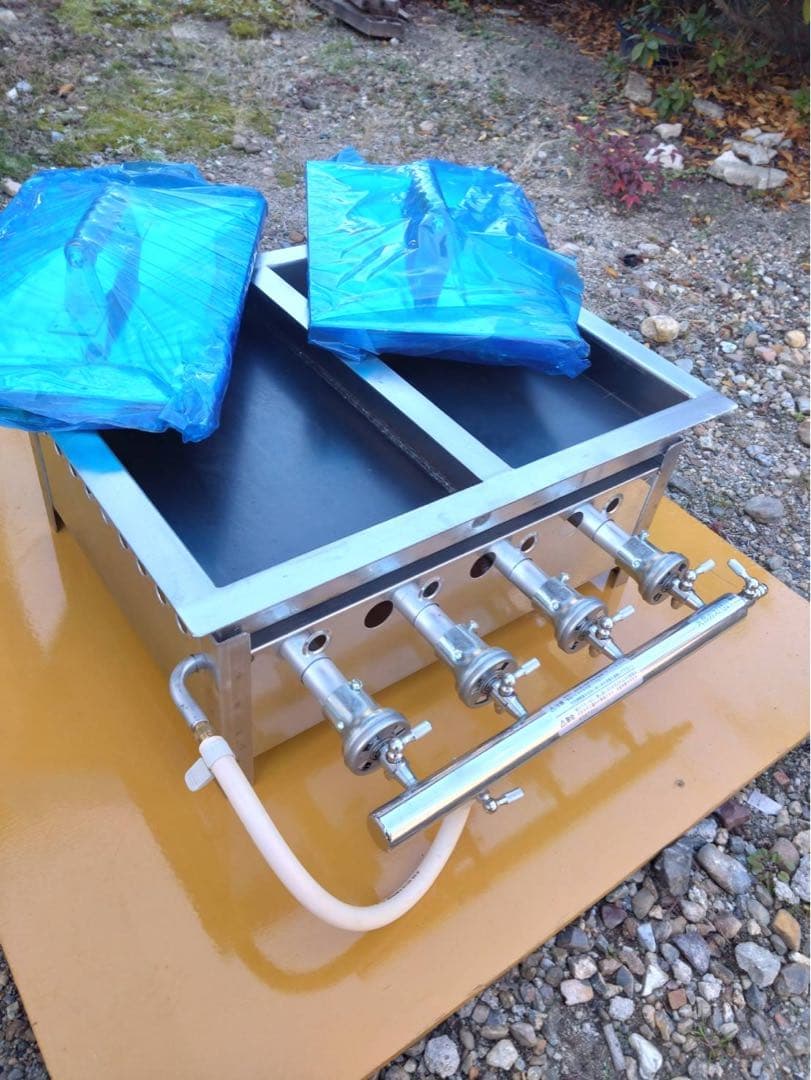 業務用ガス餃子焼機（仕切り付き）