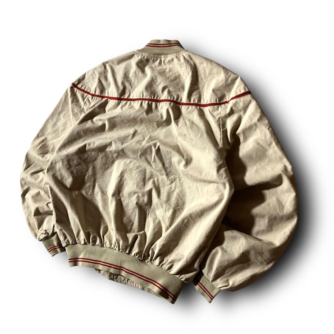 USA製80s vintageダービージャケット短丈ボンバーCBOY ベージュM