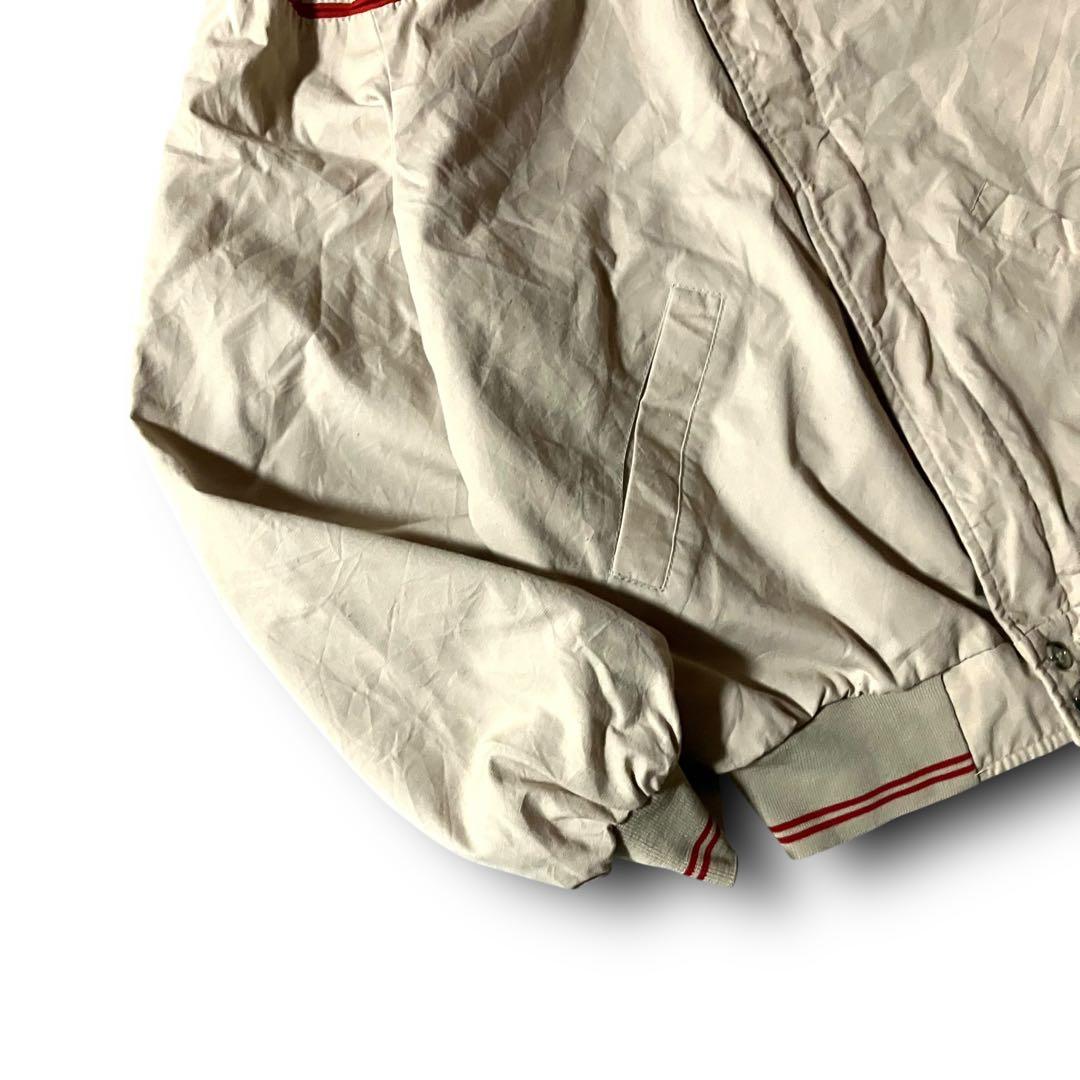 USA製80s vintageダービージャケット短丈ボンバーCBOY ベージュM