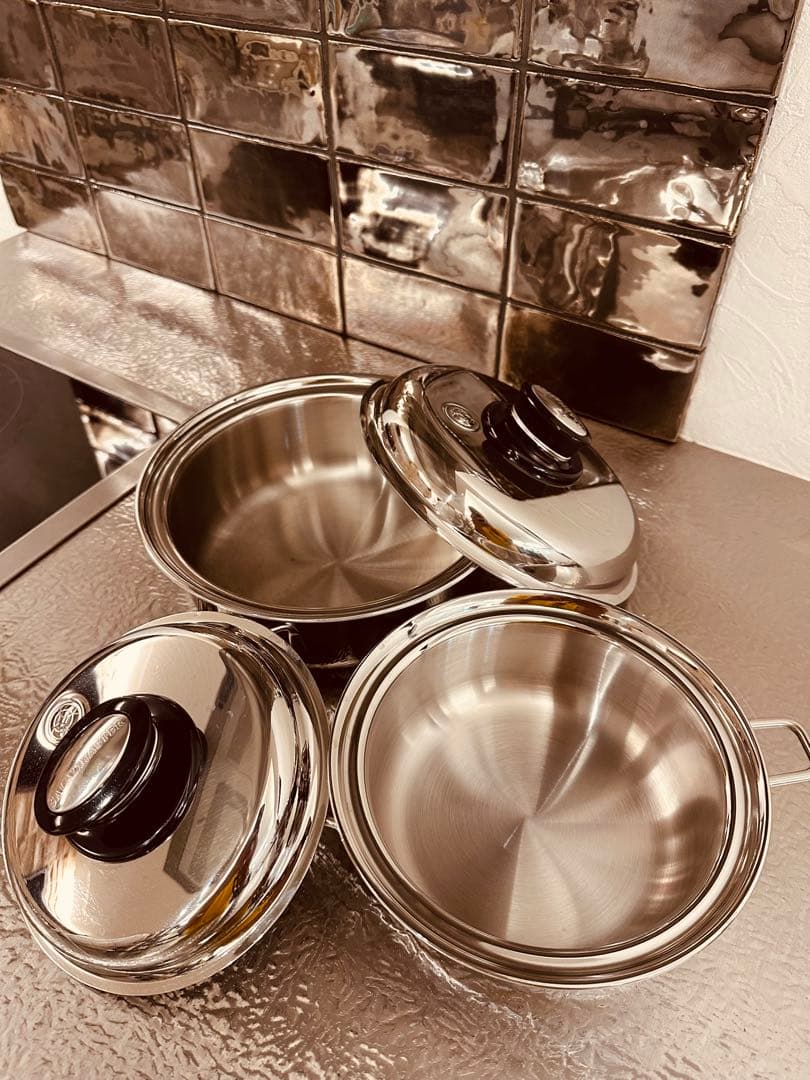 サラダマスター　ステンレス鍋 2個セット