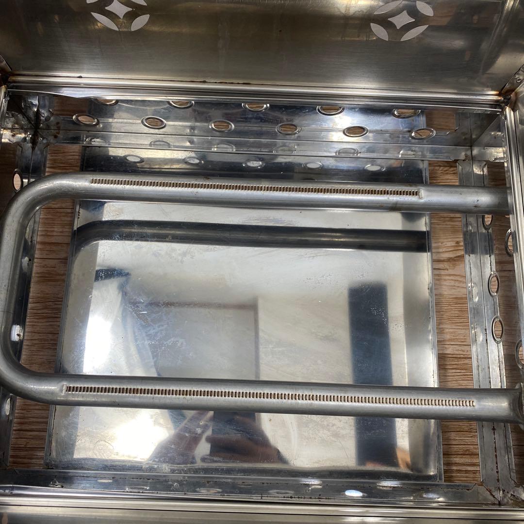 中古品涌井工業 おでんなべ 6ツ切 蓋付プロパン用 約48×38×H31㎝