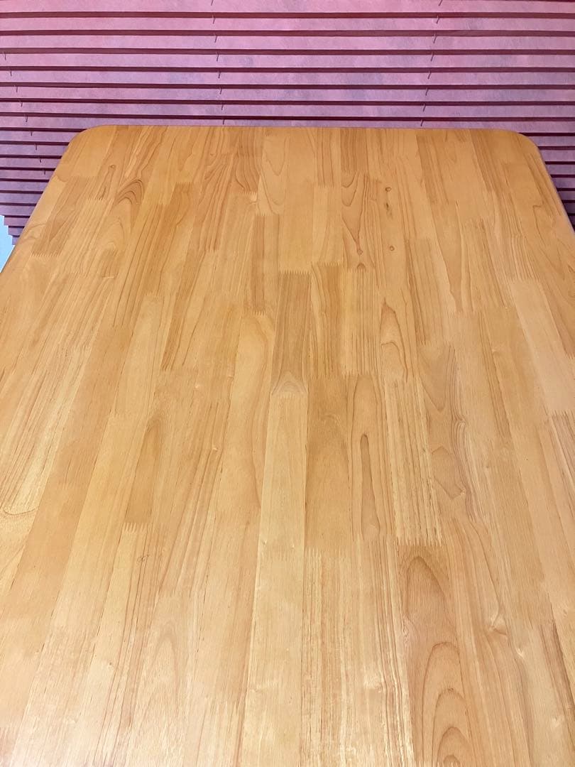 貞刈製作所　高齢者施設向け木製テーブル150cm長方形　4人掛け　テーブル　介護