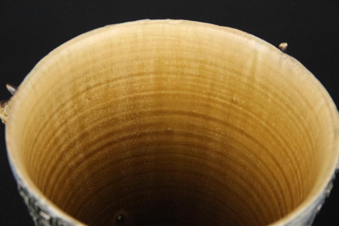 現代アート　西川勝 作　灰釉陶彩 三獣三足器　 花器・壺EN11-12