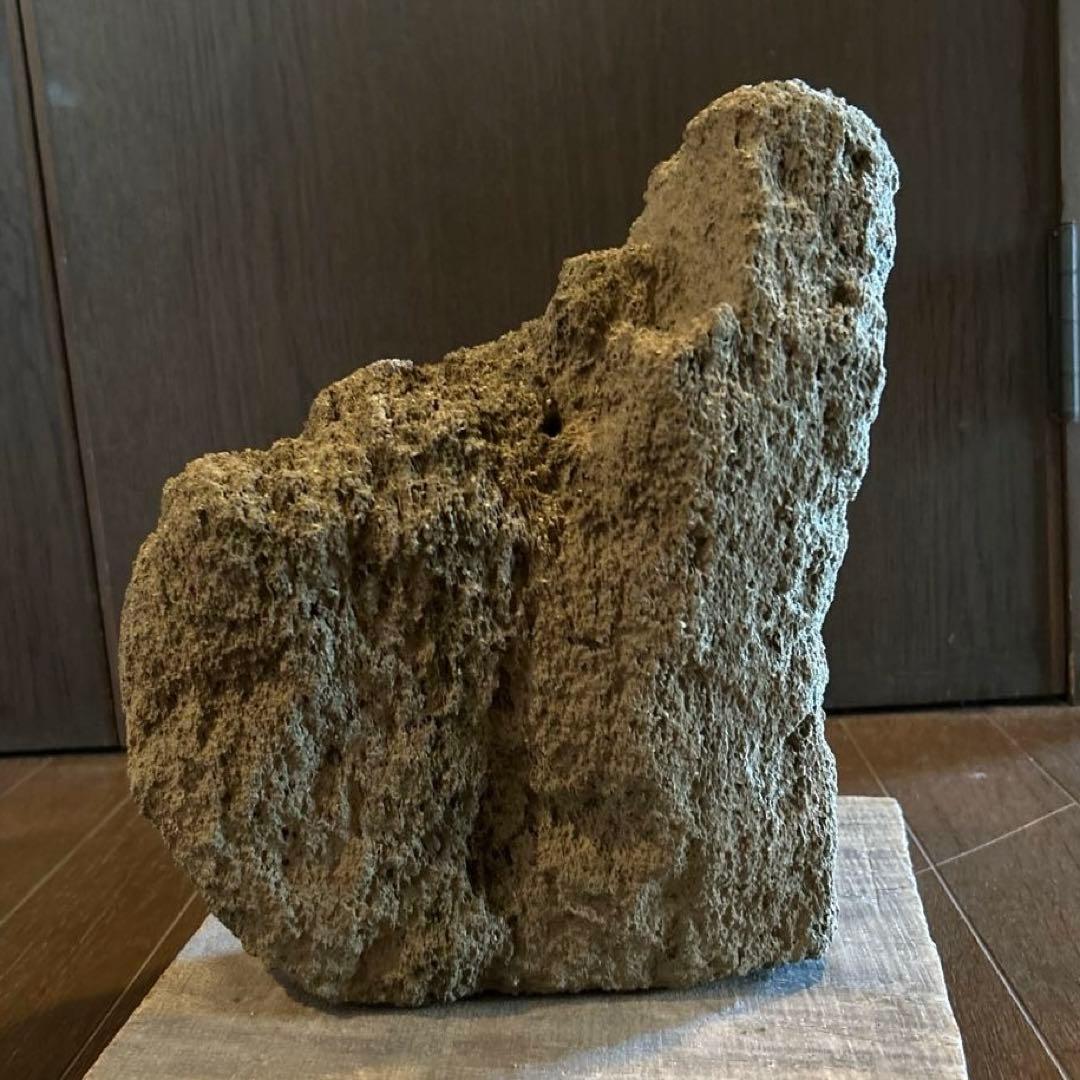 山渓鉢　雲山石　溶岩石　希少　一点モノ　苔　山野草　盆栽　多肉植物　小品盆栽