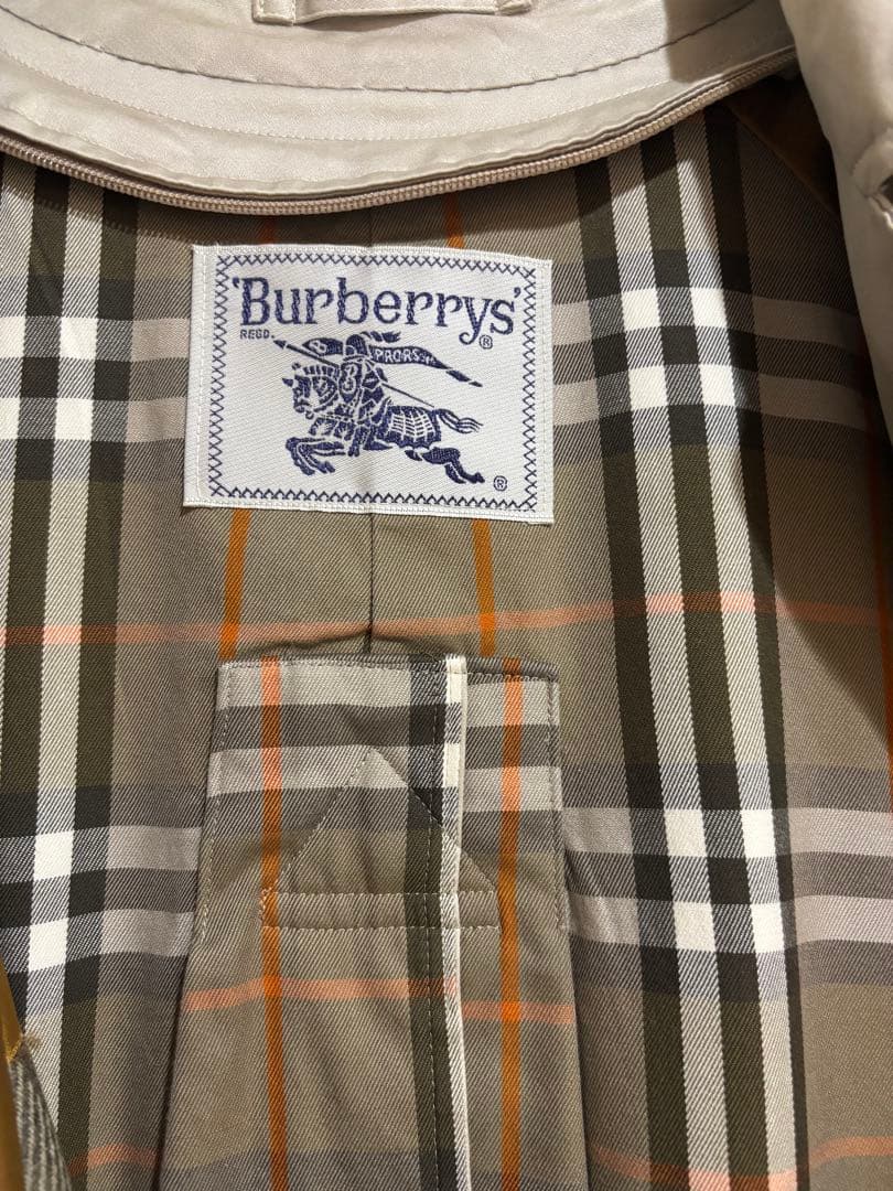 希少ヴィンテージ★Burberrys ケープ付き ステンカラーコート ライナー有