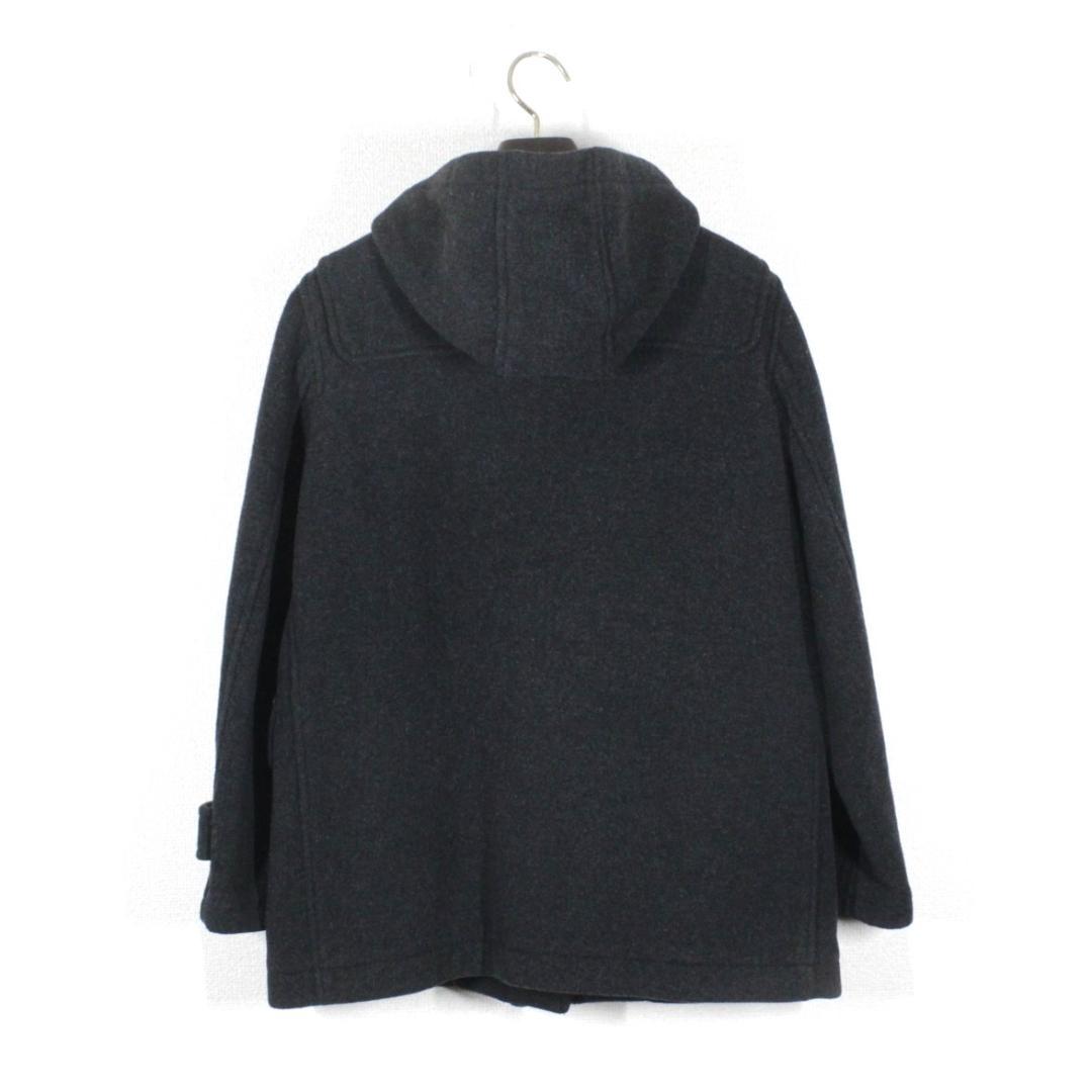 42【極美品】イーストボーイ ダッフルコート 9 グレー M 裏チェック柄 通学