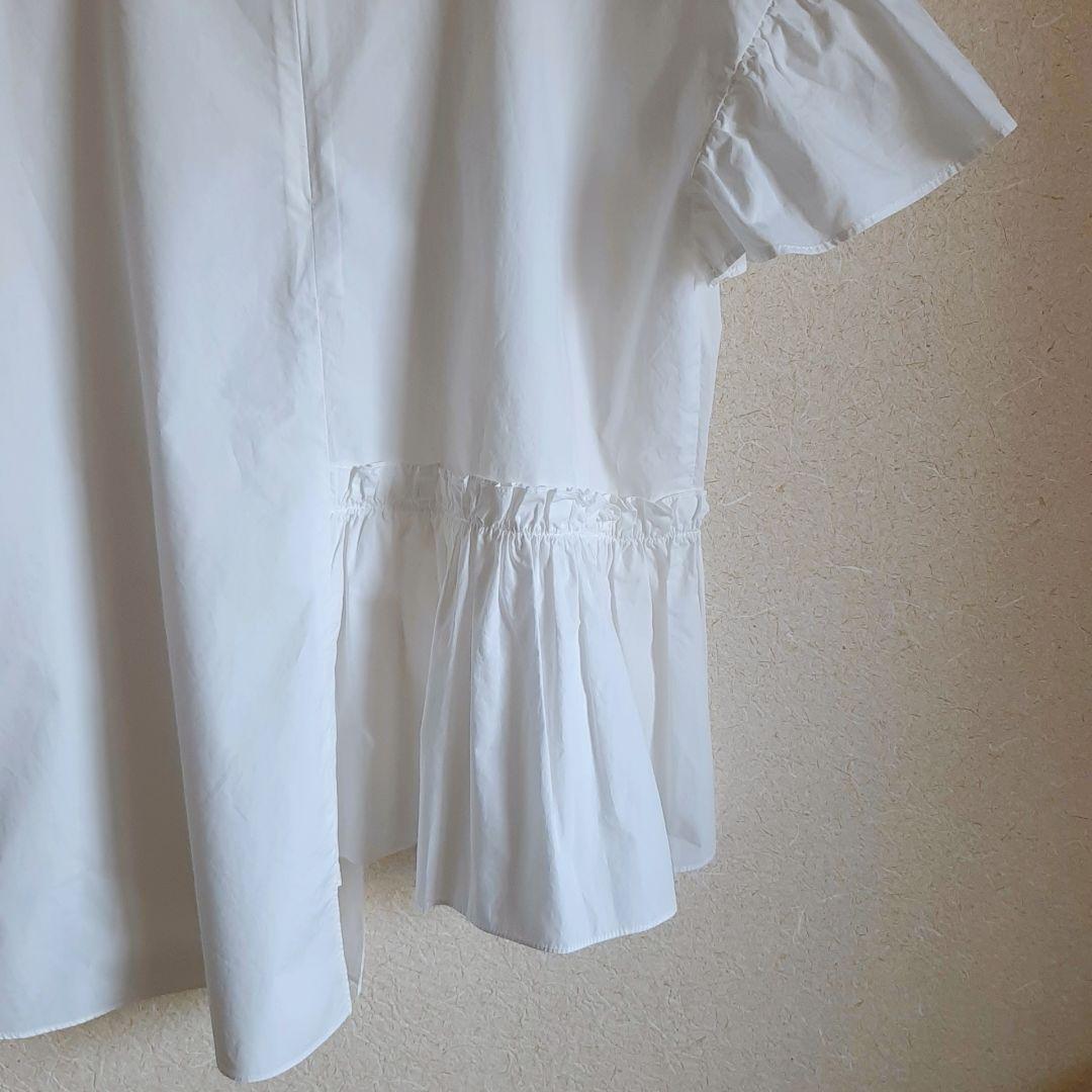 Dignite collier ブラウス&BEARDSLEYパール釦ギャザーBL