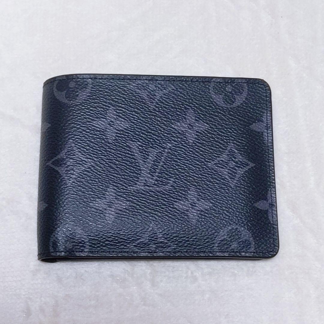 ルイヴィトン　ポルトフォイユ ミュルティプル　モノグラム エクリプス　折り財布