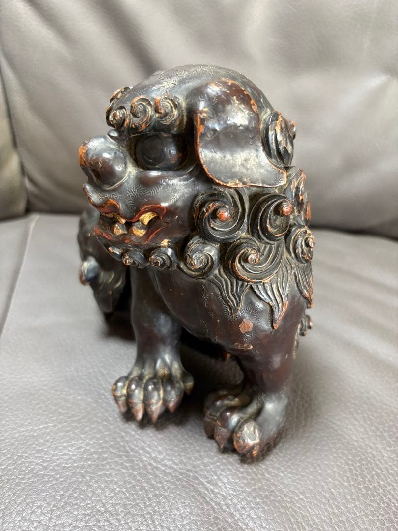 獅子　置物　オス