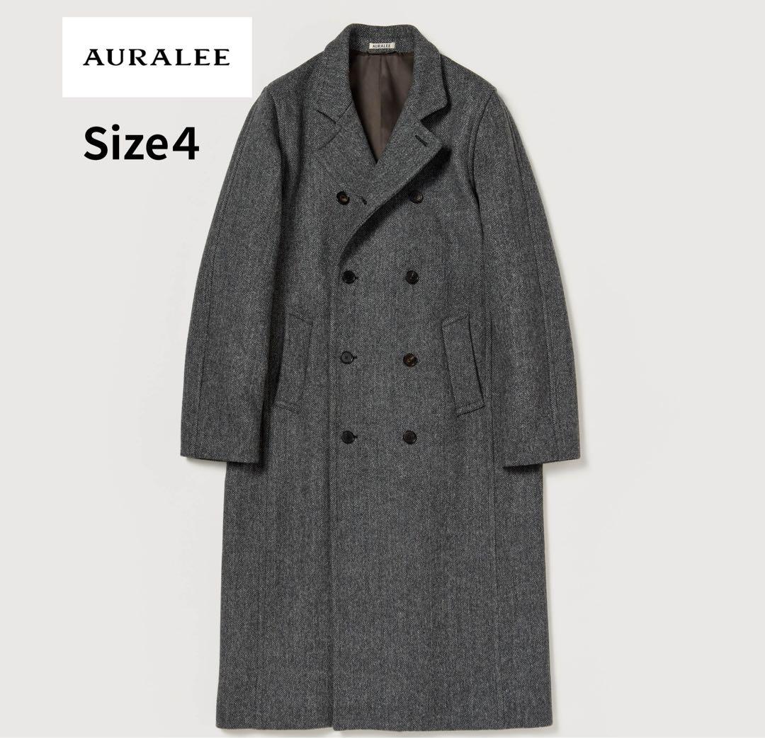オーラリーAURALLY 25AW SHETLAND WOOLダブルコート