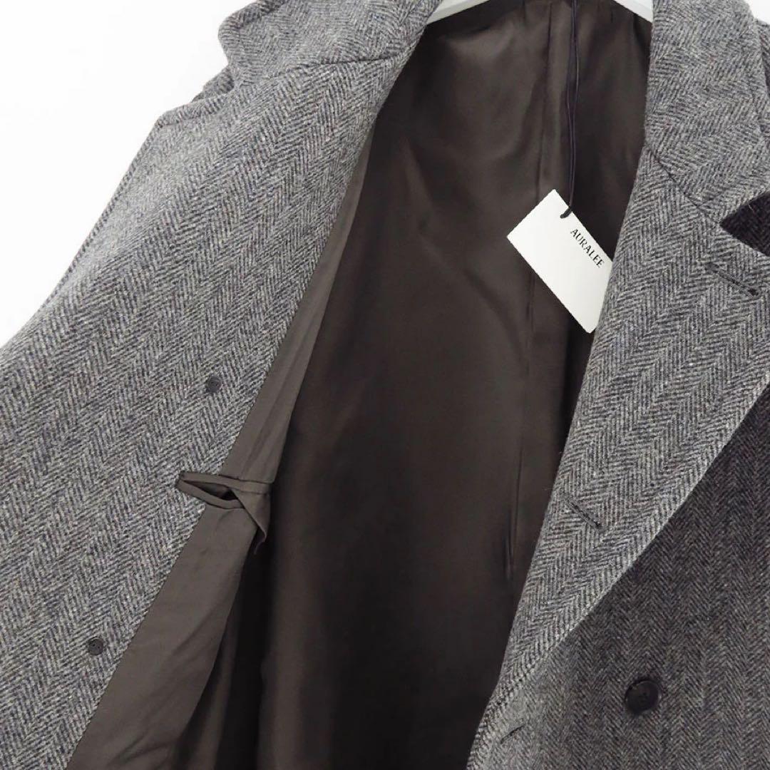 オーラリーAURALLY 25AW SHETLAND WOOLダブルコート