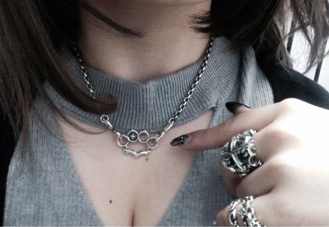 DEAL DESIGN silver925 ナックルクラウンチョーカー