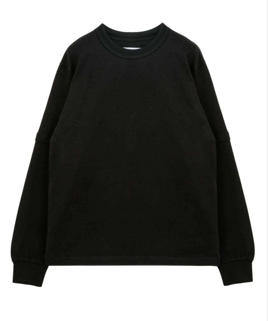温*ご様 sacai ブラック パックTシャツ 長袖　一枚　サイズ5