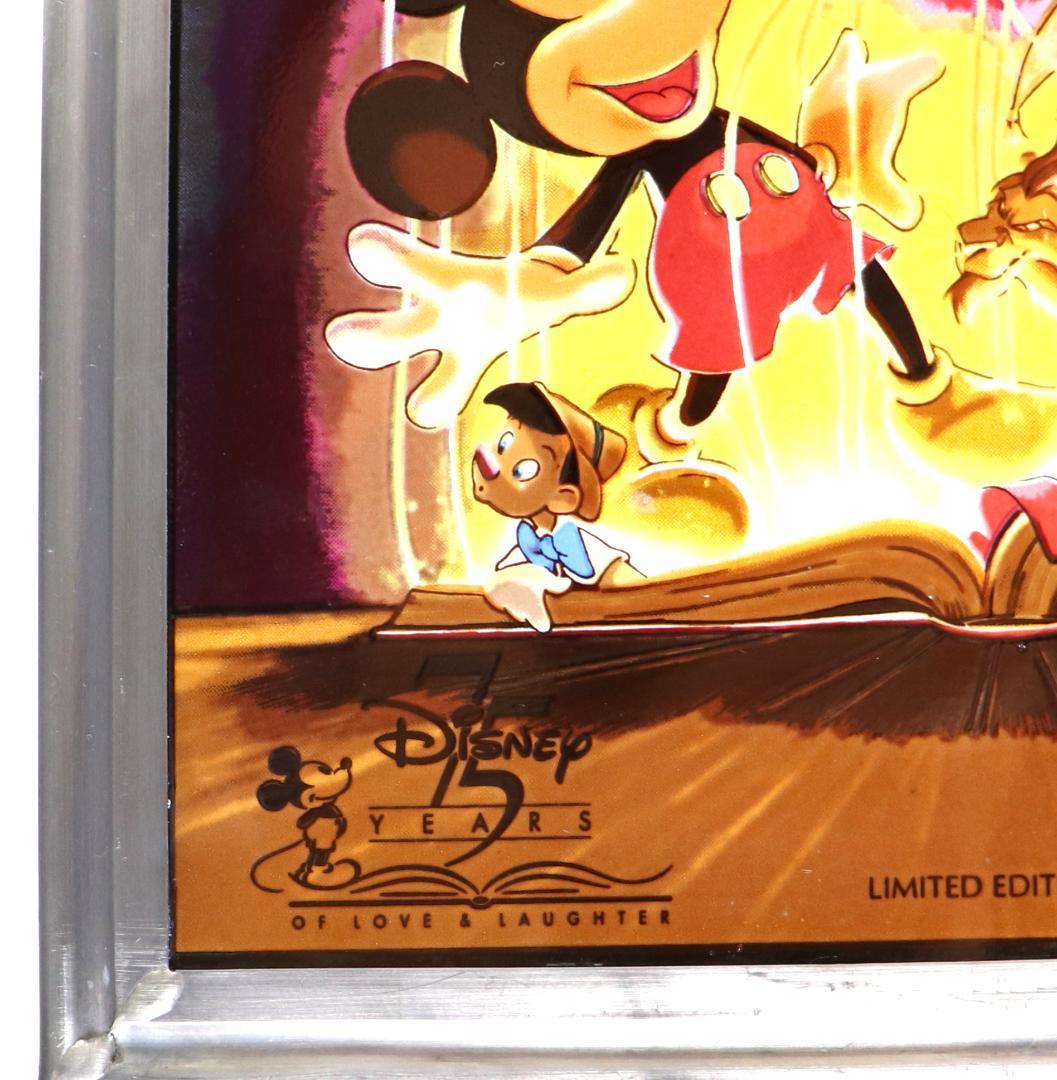 ディズニー公式 75周年限定 ヴィンテージ ステンドグラス 廃版 限定ミッキー