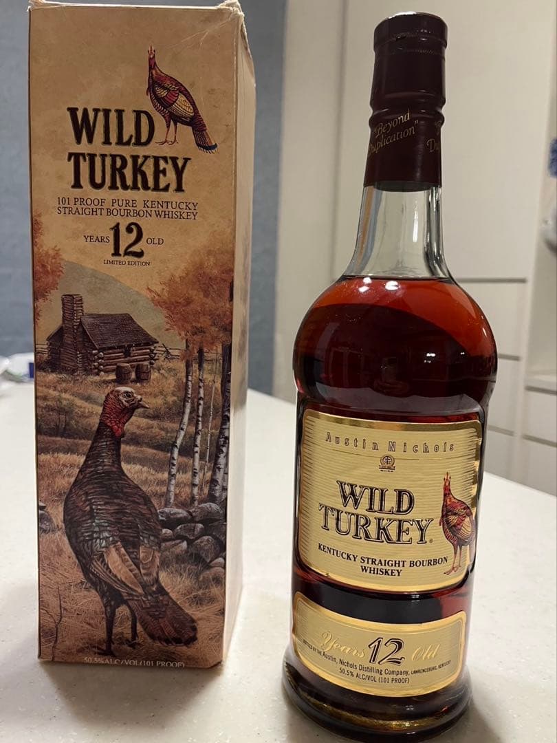 【お値下】WILD TURKEYワイルドターキーウイスキー　12年未開栓