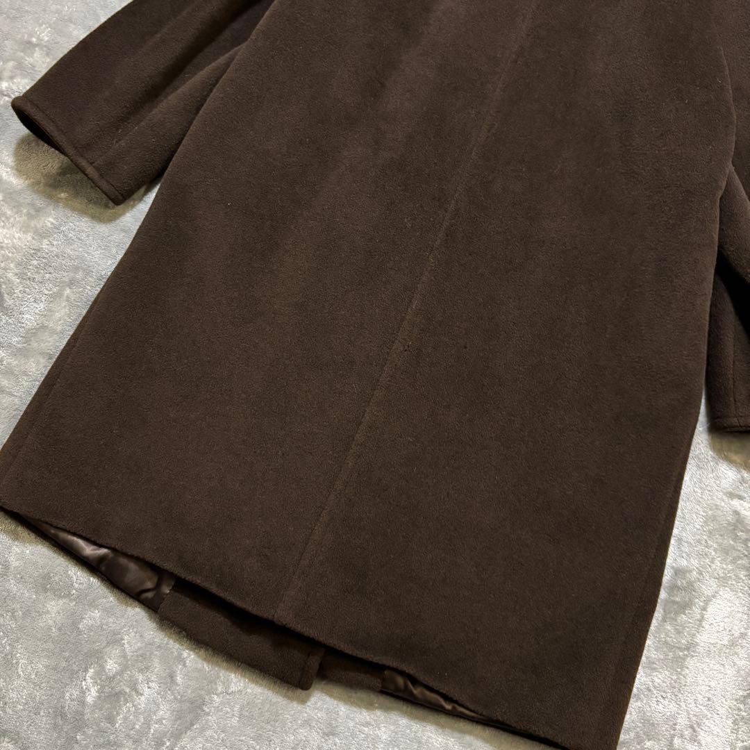 H243 Max Mara マックスマーラ　ダブルチェスターコート　ウール　茶
