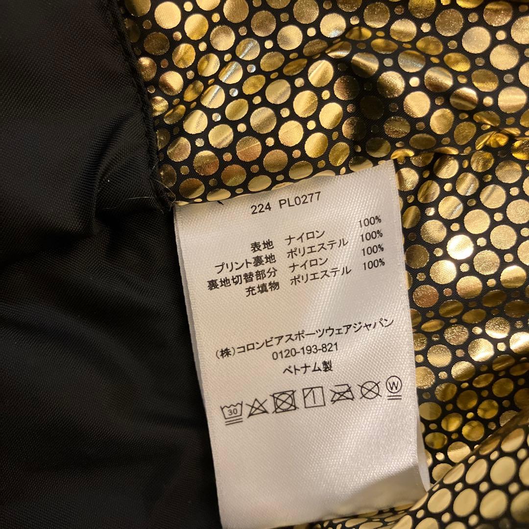 Columbia フード付き ブラックダウンジャケット