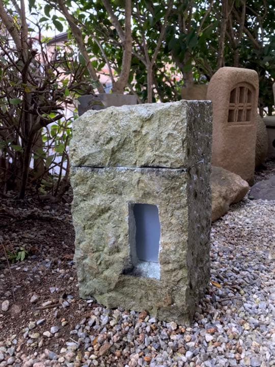 【天然自然石・石灯り・足元灯り・石灯篭・ガーデンライト】造園水石飾り石箱庭