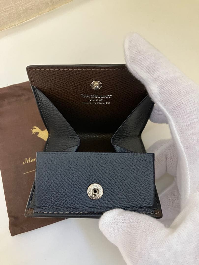VASSANTヴァッサン 折り財布 小銭入れセット 新品未使用、本革 フランス製