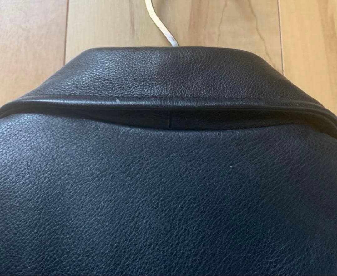 90s  カーコート レザーコート ジャケットブラック古着