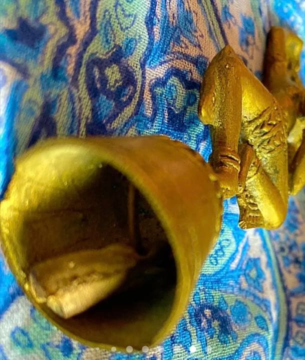 金運爆上げ　特別祈祷　タイの法鈴　縦10cm ビシュヌ神