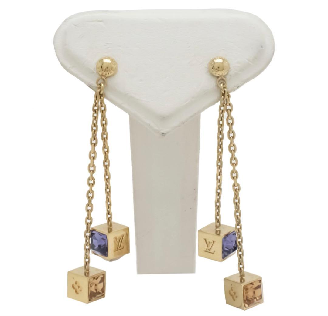 ルイヴィトン モノグラムフラワー ドレイユ パンダンギャンブル ピアス