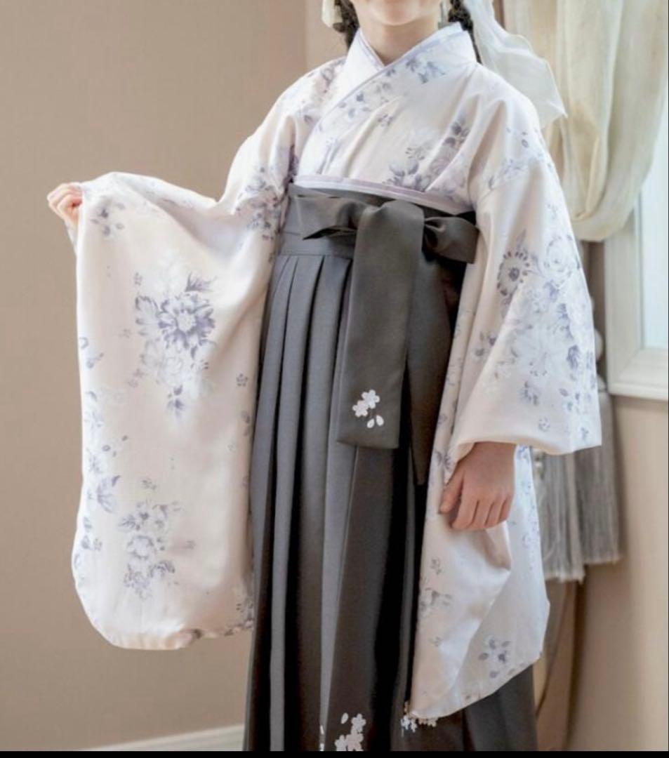袴　160cm キャサリンコテージ　簡単着付け！　レースの肌襦袢つき　髪飾り付き