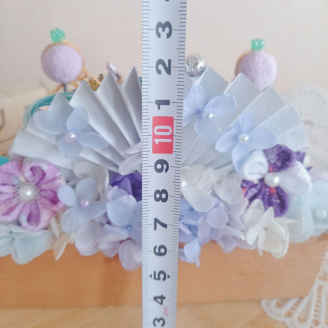 No19 端午の節句・兜飾りアレンジ ・ 五月人形 ・ちりめん細工・兜うさぎ