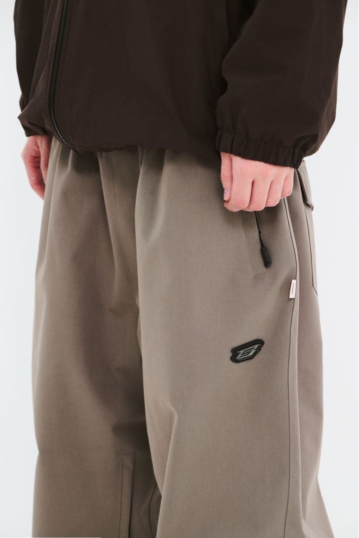 BSRABBIT スーパーワイドパンツ　ブラウン