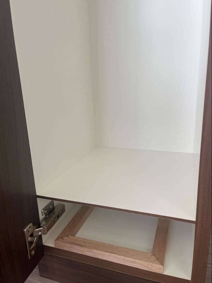 SVELTE スベルト ゴミ箱 ウォールナット ダークブラウン プッシュ式 扉式