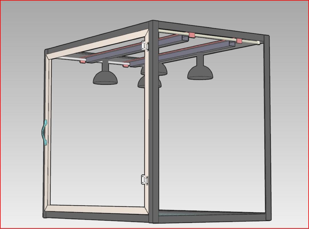 あた様見積もり用、温室フレーム、扉付き