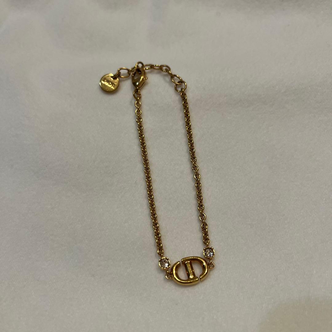 11日まで！dior CD　Navy　ゴールド　ブレスレット