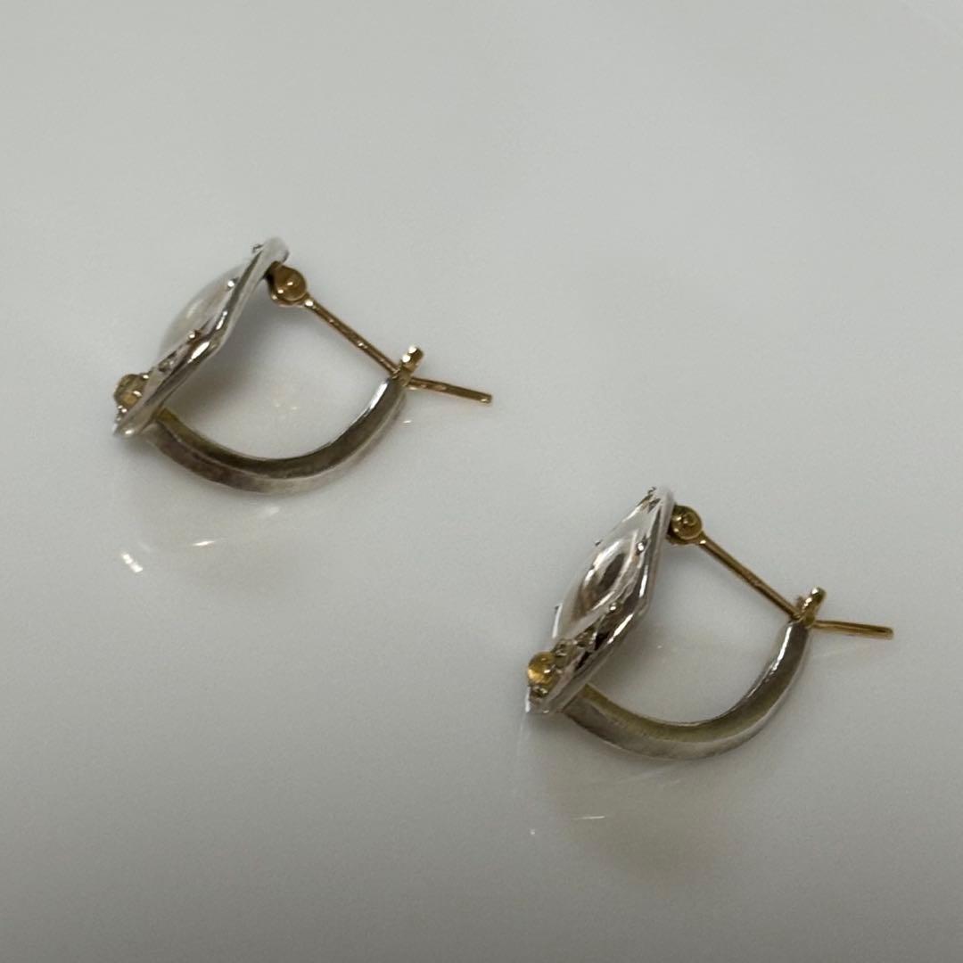 アガット シルバー ラブラドライト ピアス