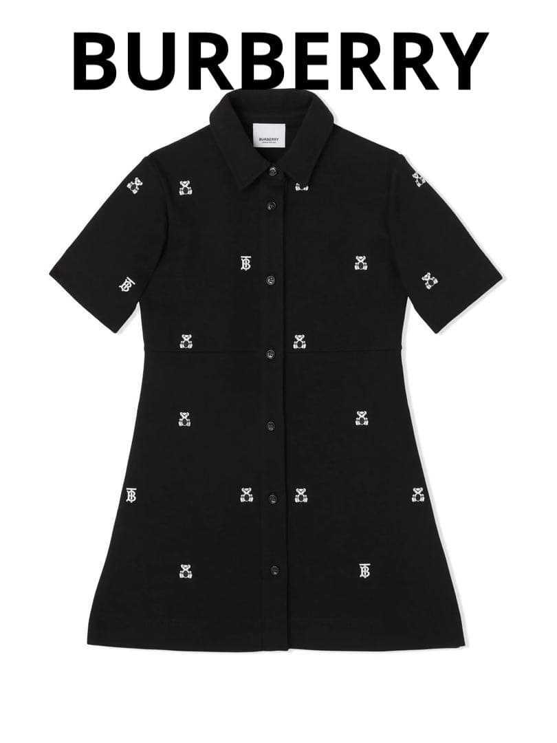 BURBERRY キッズ トーマスベア ブラック ワンピース 130㎝ 現行品