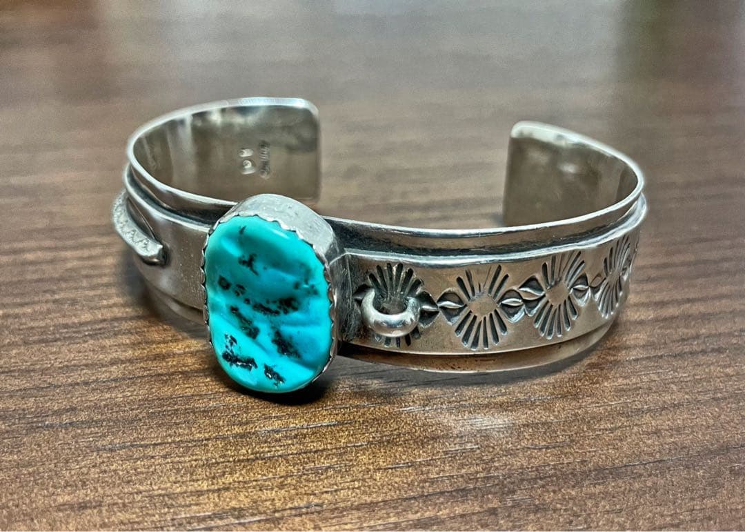navajo ナバホ ターコイズ シルバー バングル ブレスレット ジュエリー