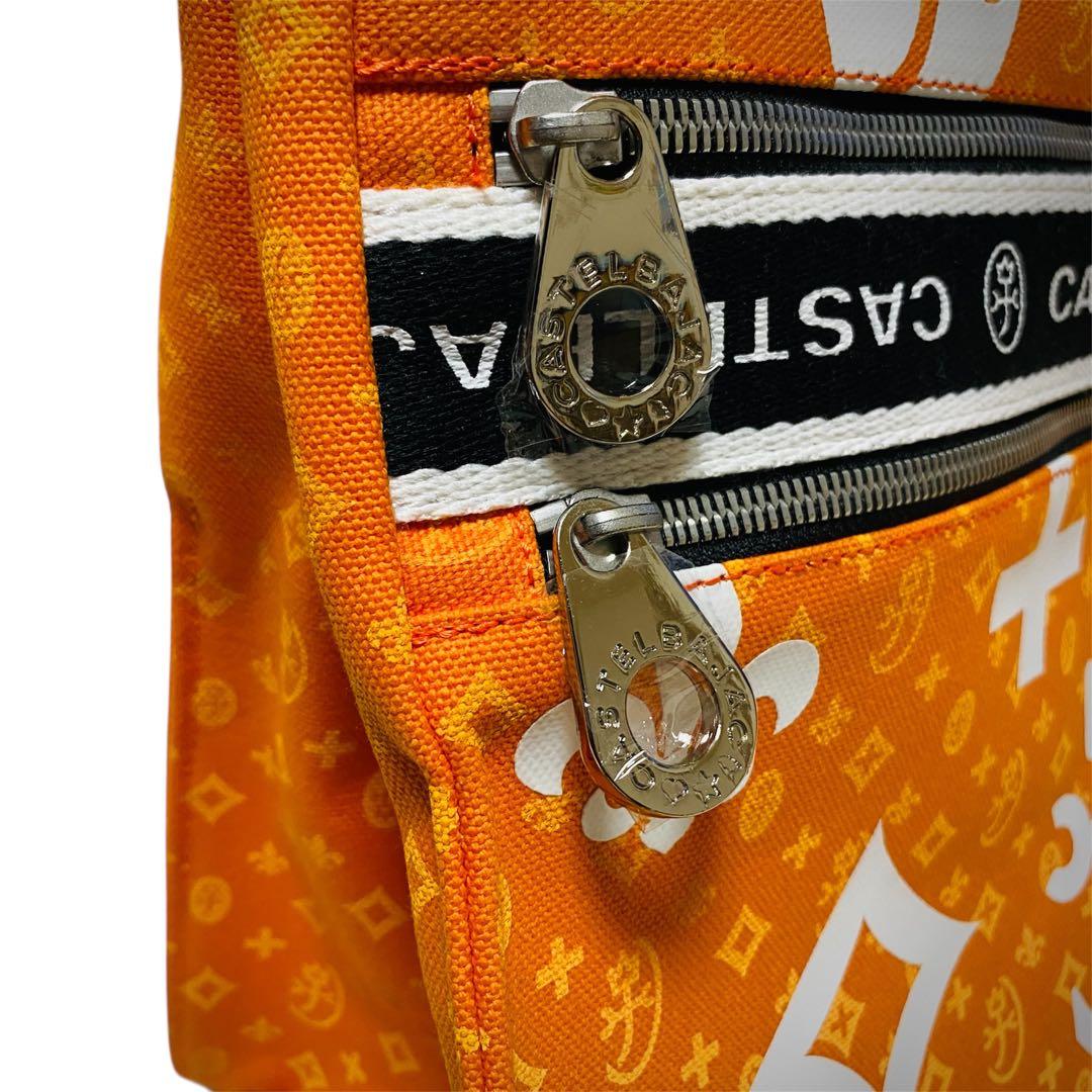 【超希少 限定モデル】カステルバジャック トートバッグ オレンジ 圧巻のデザイン