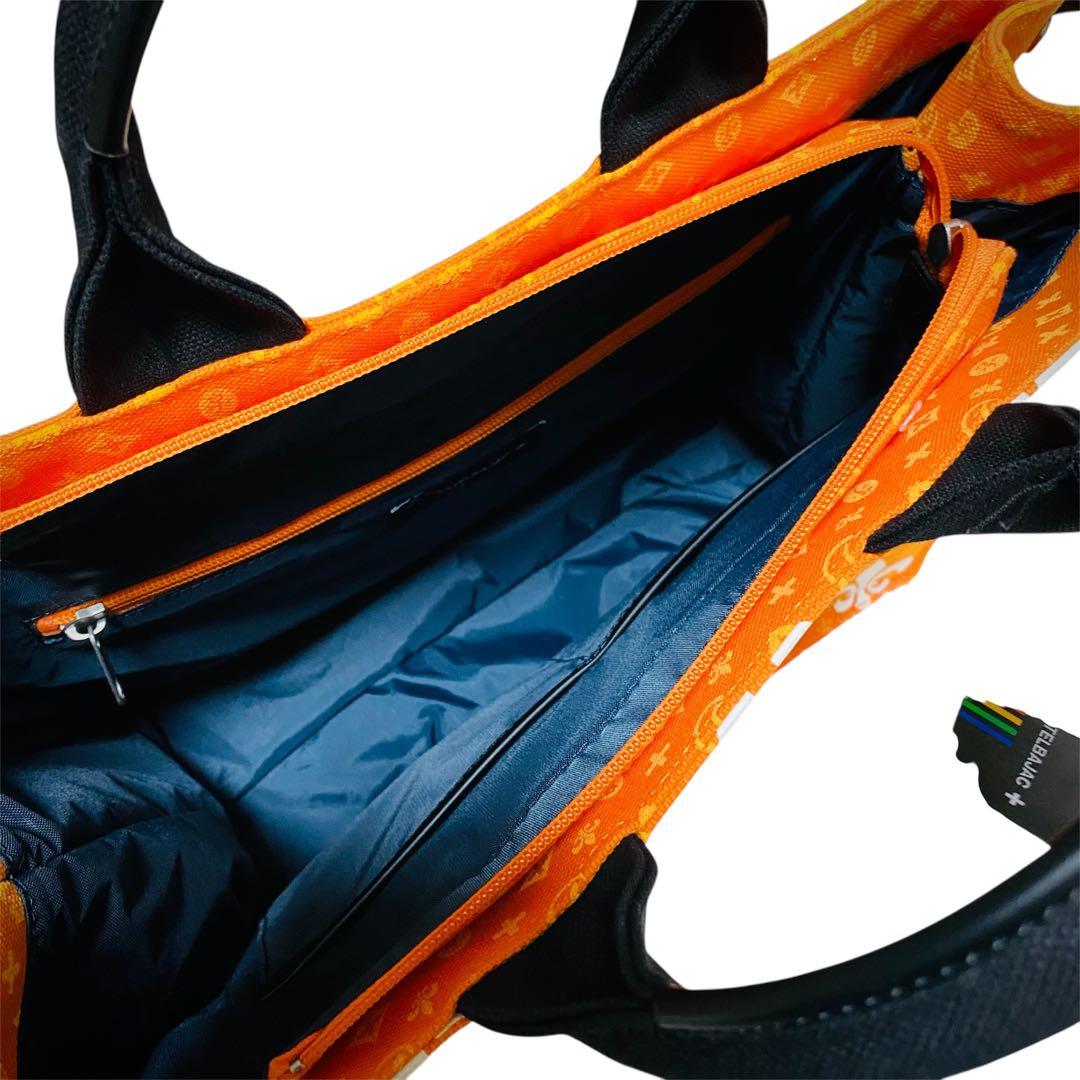 【超希少 限定モデル】カステルバジャック トートバッグ オレンジ 圧巻のデザイン