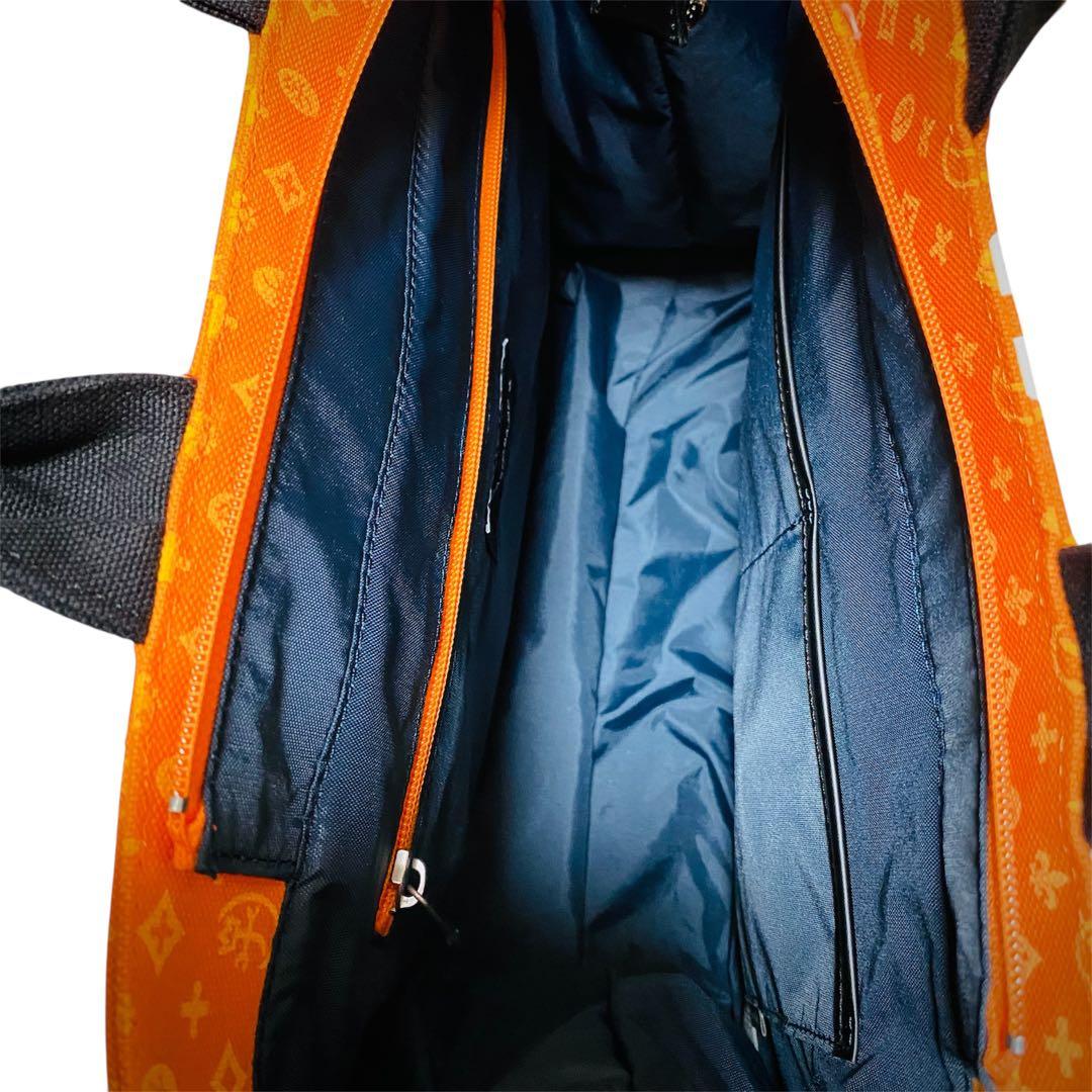 【超希少 限定モデル】カステルバジャック トートバッグ オレンジ 圧巻のデザイン