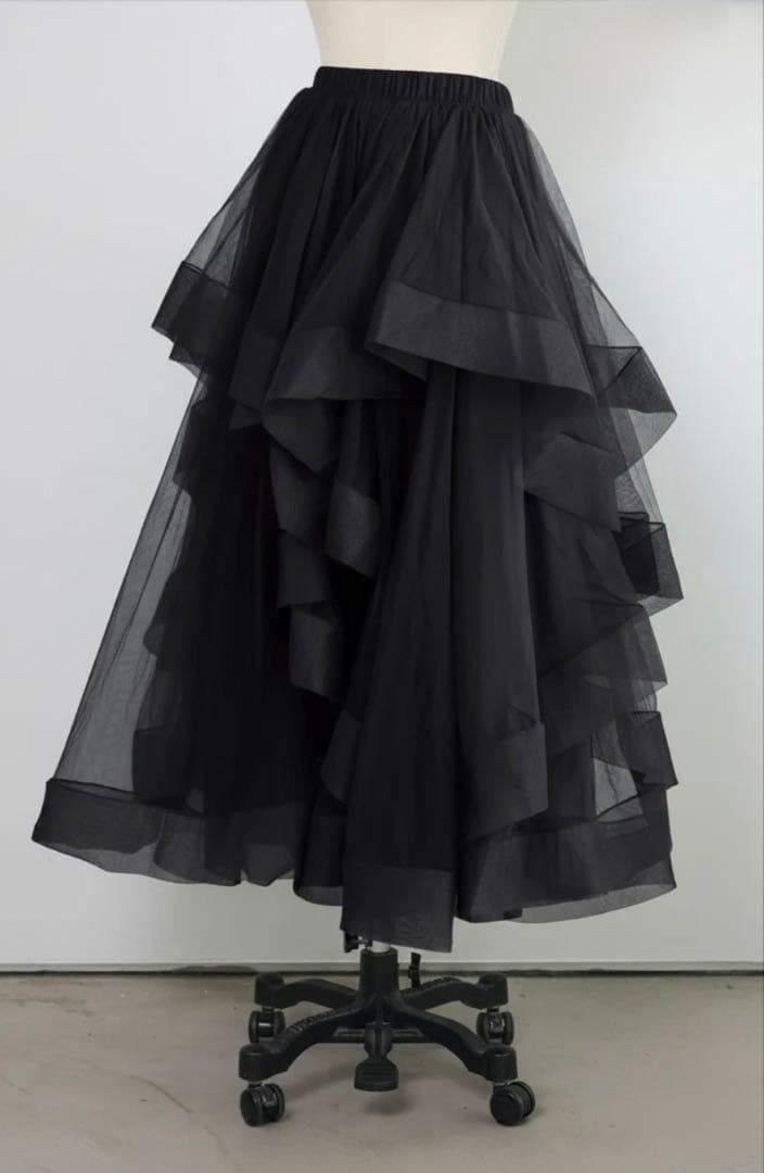 freneランダムフリルティアードボリュームスカート