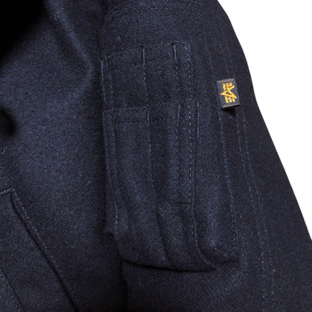 アルファ　ファー付きn2b ジャケット ネイビー