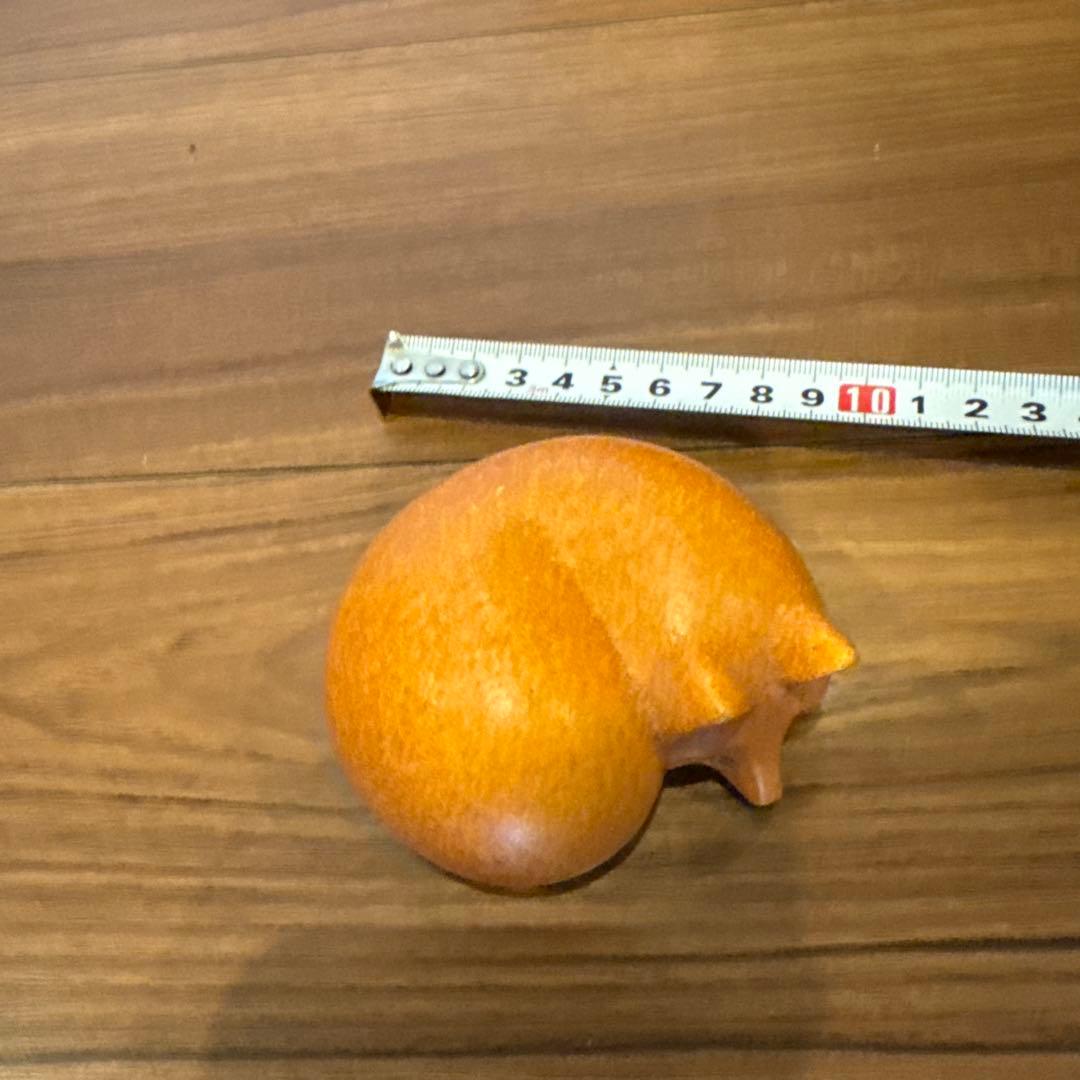 リサラーソン　陶器置物 オレンジ レア　キツネ　狐