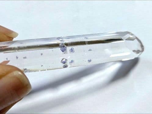 超希少☆最高品質 ブルーフローライト イン クォーツ 蛍石入り水晶 マダガスカル