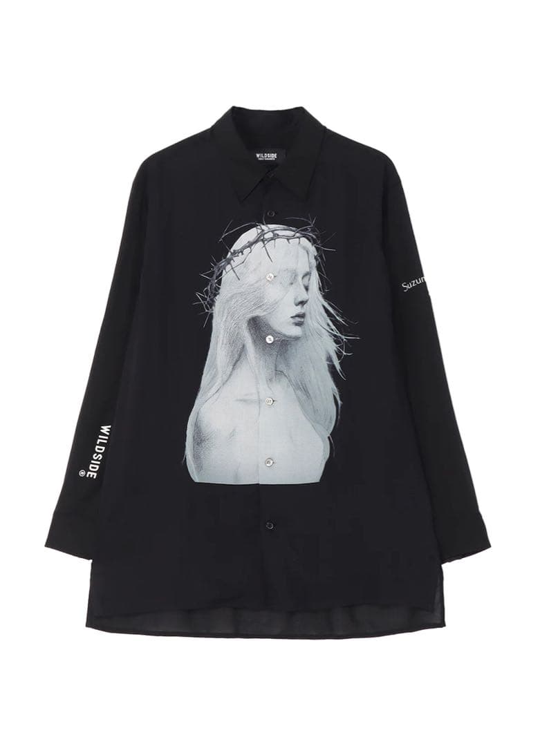 yohjiyamamoto 内田すずめRayon Shirt いばらの冠
