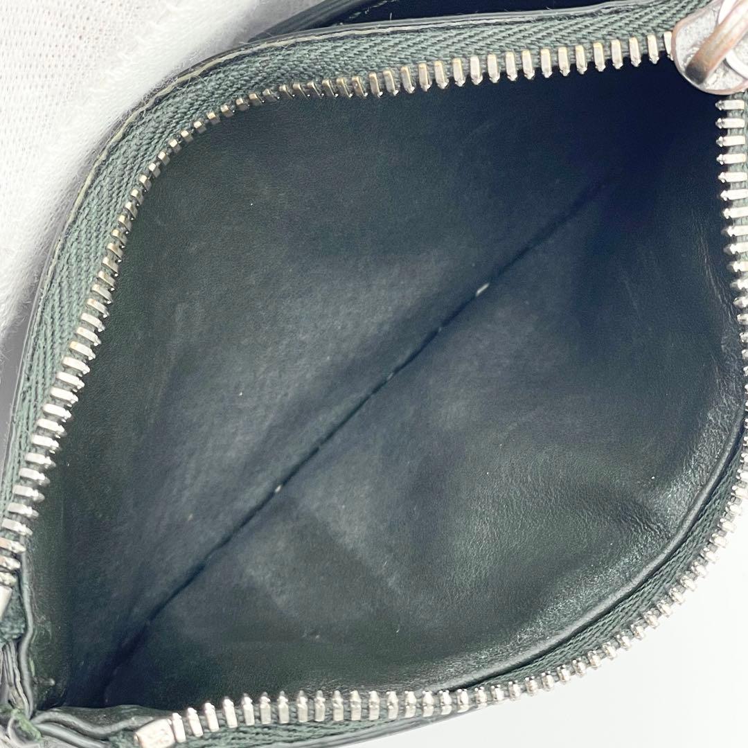 ボッテガヴェネタ カード ケース イントレチャート グリーン 箱 保存袋付