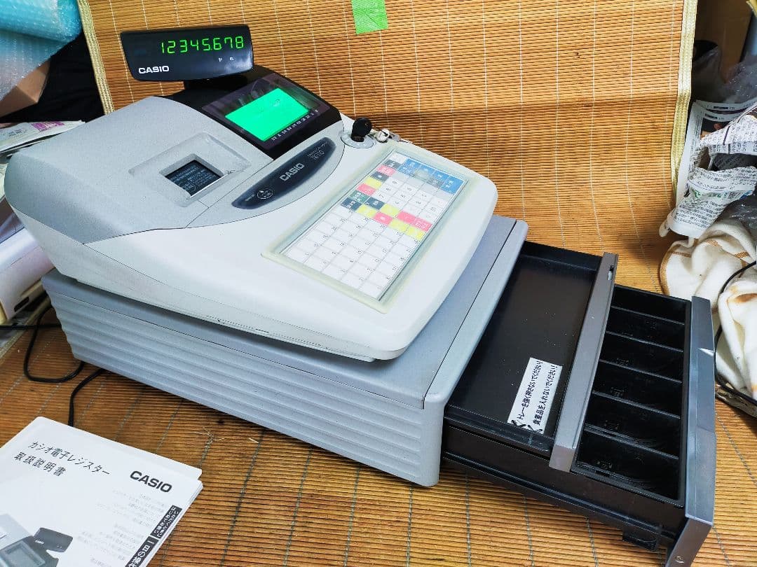 カシオレジスター　設定込み　TK-110中古　飲食仕様　924440