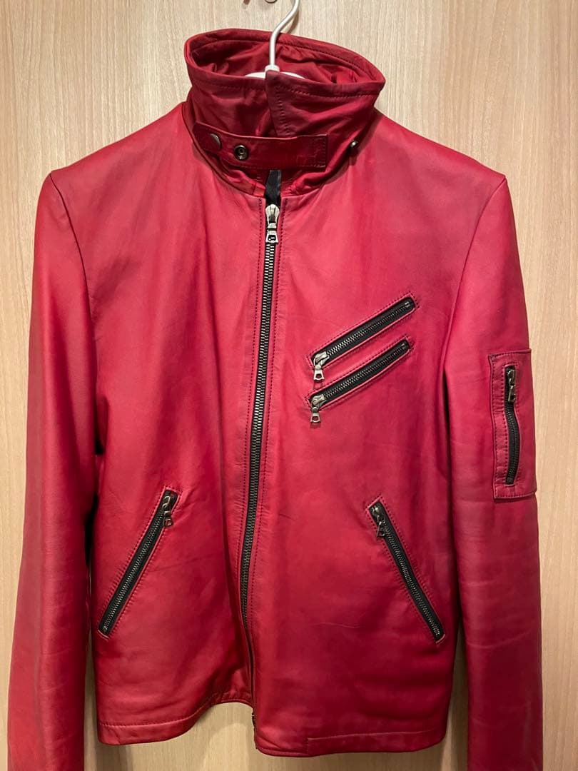 NO ID. レザージャケット サイズ2 シルバーフォックスririジップ